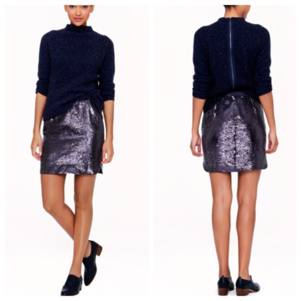 J. Crew Sequin Miniskirt
